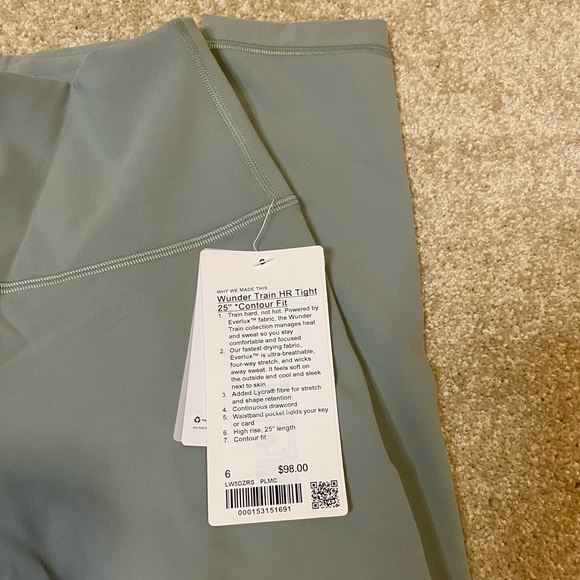 BRAND NEW Lululemon Wunder Train Contour Fit High-Rise Tight 25" - Picture 7 of 8